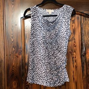 Michael Kors Sleeveless Dress Animal Print Top